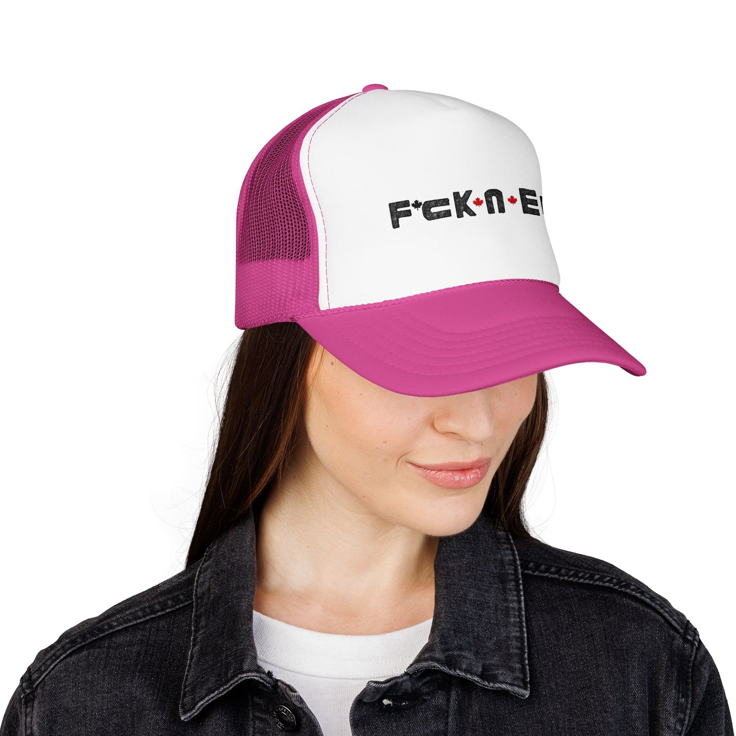 Trucker Hat - 'F*ck*N*Eh' Foam Mesh Cap